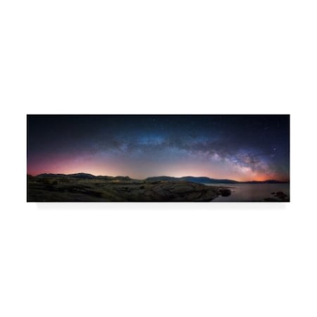 Darren White Photography 'Late Night Milky Way Show Copy' Canvas Art,8x24